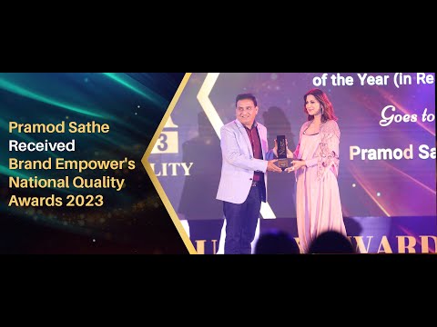 Pramod Sathe Wins National Quality Awards 2023 for Innovative Entrepreneur Of the Year - Real Estate
