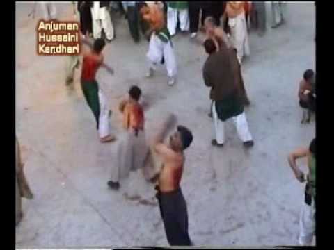 Matam - Anjuman Hussaini Kandhari Quetta Ashoora 2009 Matam Zanjeerzani inside the imambargah...commonly known as tola khakbad....or ya hussain shah hussain Part 1.