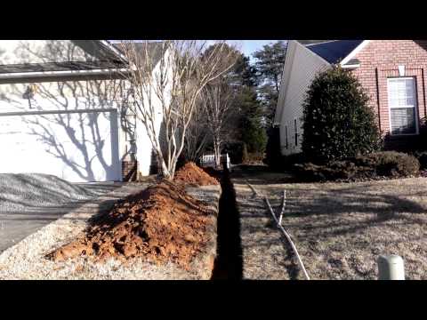 how to build a rubble drain
