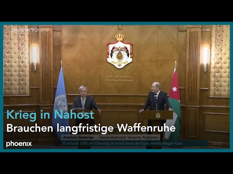 UN-Generalsekretr Antnio Guterres zum Krieg in Nahost ...