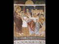 high quality sound: http://www.youtube.com/watch?v=nn9ix2gjj1q&fmt=18


josquin desprez (1450-1521)
missa pange lingua

5. alleluia - caro mea (gregorian chant)

alleluia.
caro mea vere est cibus, 
et sanguis meus vere est potus:
qui manducat meam carnem et bibit meum sanguinem,
in me manet,
et ego in eo.


ensemble cl�ment janequin
ensemble organum - dir. marcel p�r�s

dominique visse, g�rard lesne contre-t�nors
michel lapl�nie, josep benet t�nors
philippe cantor, josep cabr� barytons
antoine sicot, francois fauch� basses


recording:
january 1986


picture:
affreschi nella basilica della santissima trinit� di saccargia, sec. xii (codrongianos, sardinia)




des pr�s despr�s polyphonie flamande