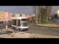 Trams de Genève 3 : TCMC à Meyrin, le 14.12. 2009.wmv