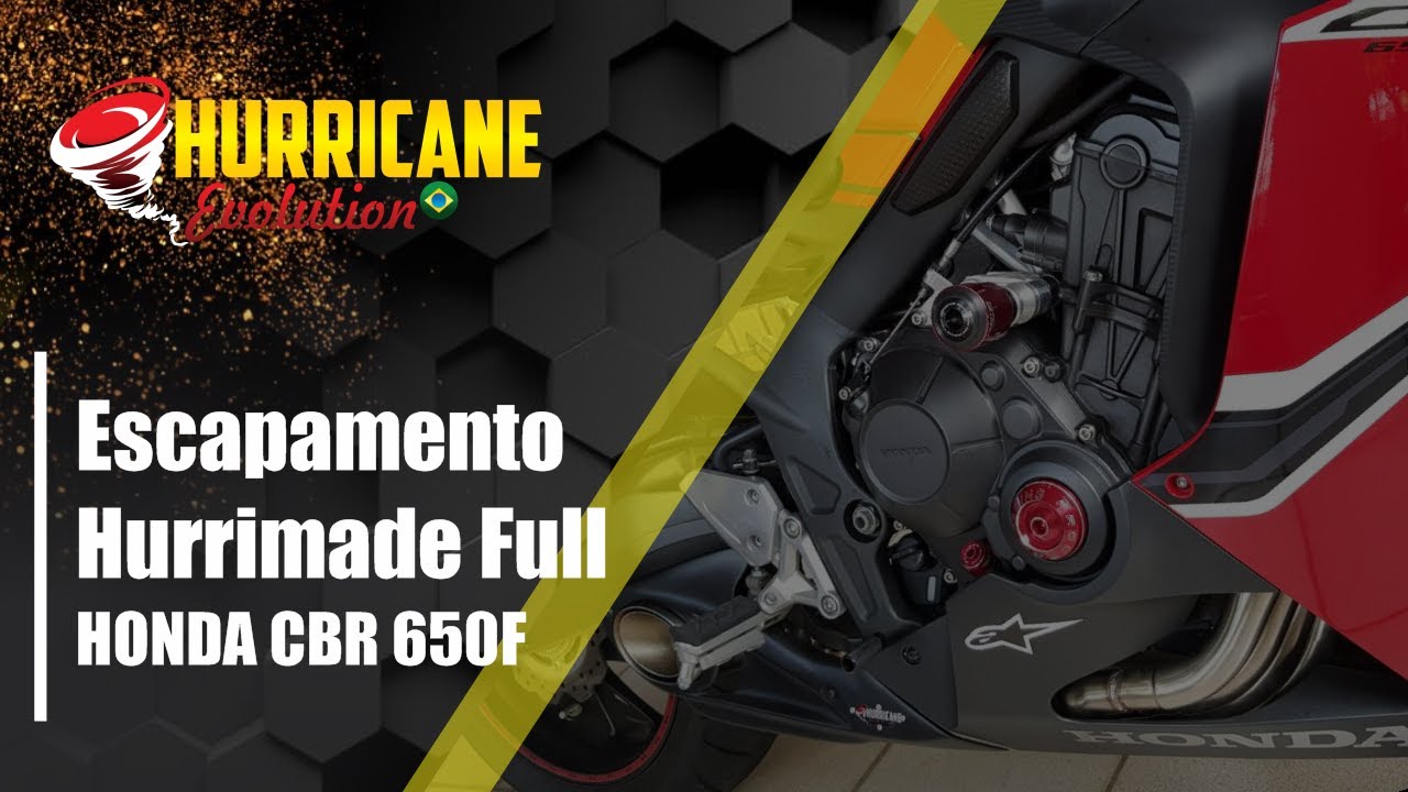 Capa do vídeo  Escapamento Hurrimade Evolution Honda CBR 650F 2018 a 2020