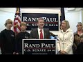 Rand Paul Files For Office Part 2 of 2