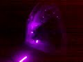 glowing crystal under 405nm light glowing crystal under 405nm light