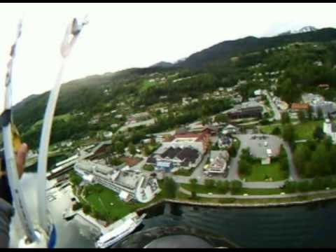 0 Vista aérea de Ulvik en Noruega