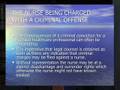 When a Nurse is a Criminal Defendant Pt.1