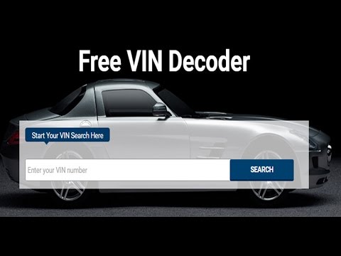 Free VIN Decoder