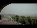 Lightning strike on Mountain near Javea Spain