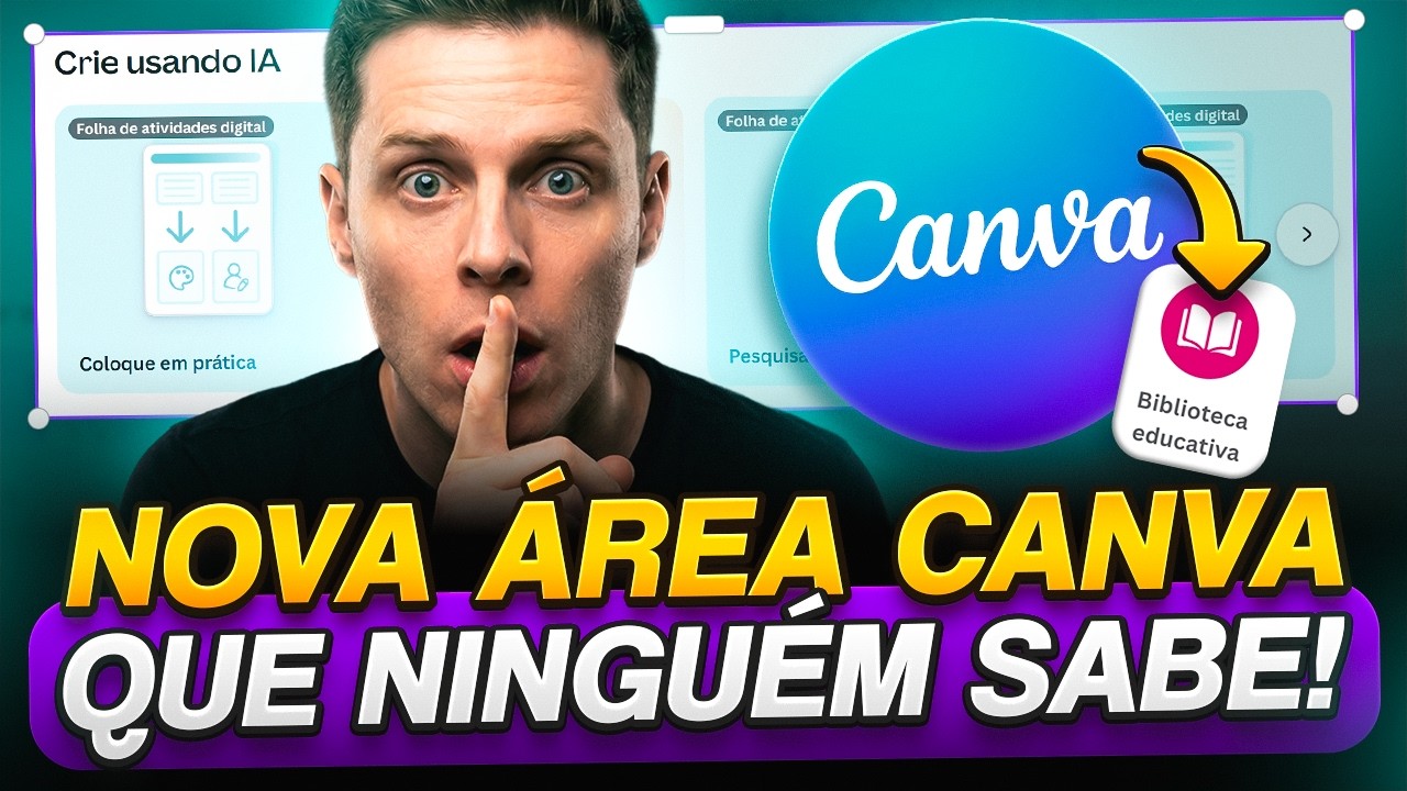 Nova Área do Canva que NINGUÉM Está Falando! Biblioteca Educativa com IA