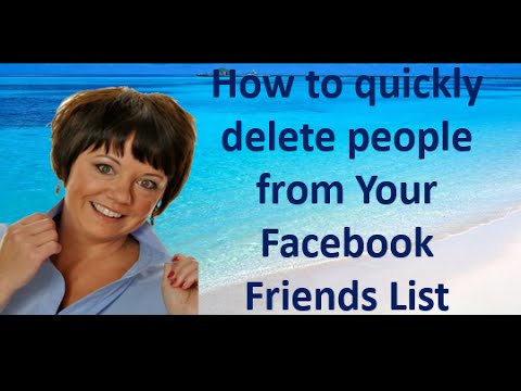 how to u delete friends on facebook