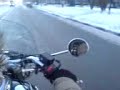 зимой на мотоцикле по москве
