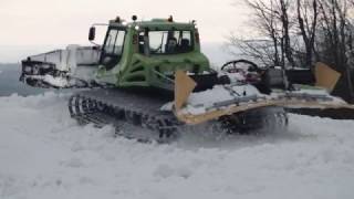 Vermont's Bromley Mountain uses a hybrid snow cat, bringing diesel electric power to grooming fr