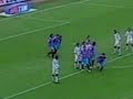 Catania footballers show Torni players naked free kick