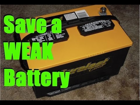 Lead Acid Battery Desulfation Using Epsom Salt -Attempting to use 