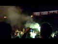 La banda del verde alentando en la final