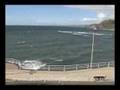 War Memorial & Royal Pier Aberystwyth Ceredigion  Wales UK
