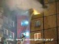 20080201 - Dąbrowa Górnicza. Pożar w bloku mieszkalnym.