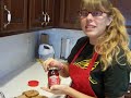 Kathryn makes a double decker PB&J