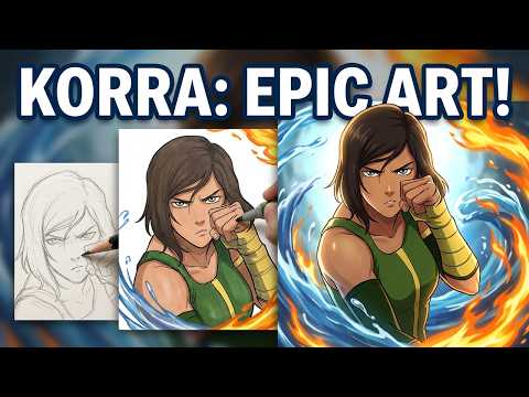 how to draw korra