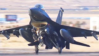 F-16 Fighting Falcon Fighter Jet Take Off US Air F