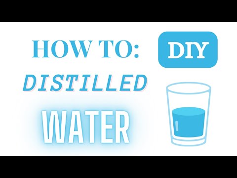 how to make distilled water