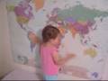 2-year old knows where all the countries are