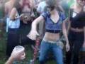 Russian Girl Has A Flying Stick - cool, flying, girl, russian, stick, wtf