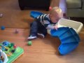 Disecting his favorite toy