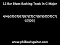 12 Bar Blues Backing Track In G Major