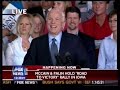McCain Palin Speech in Iowa disrupted by protesters