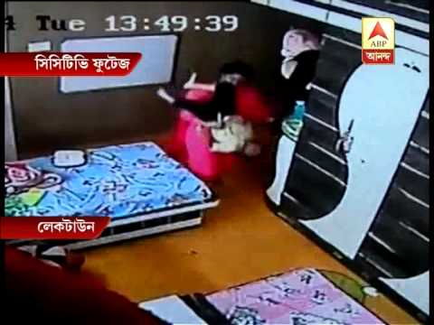 tutor - SHOCKING VIDEO: 3-year-old kid brutally beaten by home tutor in Kolkata.