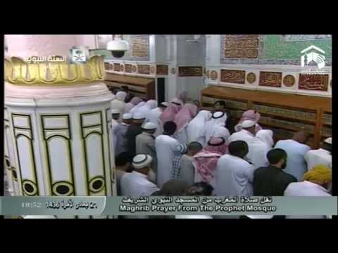 صلاة المغرب المسجد النبوي 1436.06.21هـ