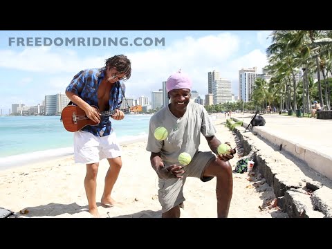 jawaiian - Aspiring musician from California, Jonathan Michelsen and Ynot (Tony) jamming in Waikiki, Oahu. Filmed by Nathan Thomas Carl.