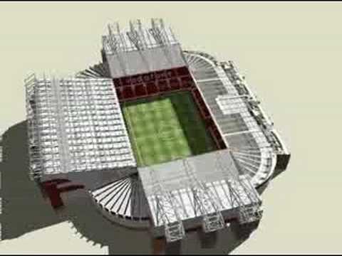 Animaci&oacute;n de Old Trafford en 3D
