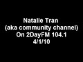 ok so nat was on the radio in sydney so here is the interview