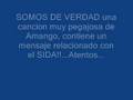 AMANGO - MENSAJE DEL SIDA!!!!!!!!!!