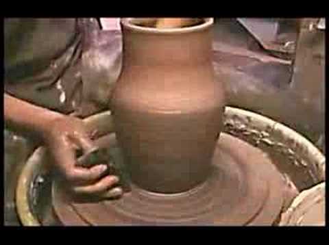 Throwing a Marbled Vase