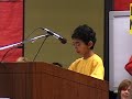 Ashwath Raghuram speaking to the CEA school board