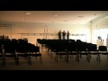 Aufbau der Ausstellung "Ästhetik in der Forschung"