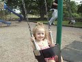Gracie being pushed by Daddy on the Swings Gracie being pushed by Daddy on the Swings