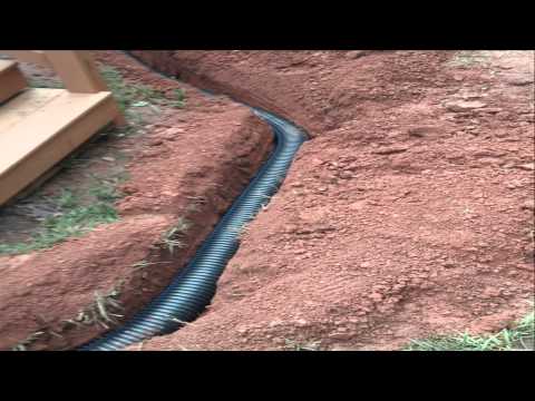 how to drain wet yard