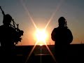 Bagpipe and Didgeridoo at sunset Bagpipe and Didgeridoo at sunset