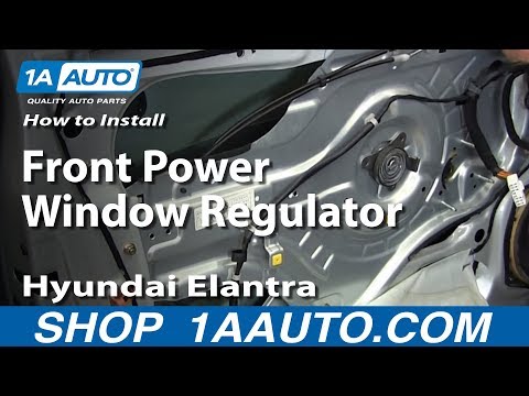 How To Install Replace Front Power Window Regulator 2001-06 Hyundai Elantra