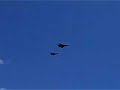 F-22 and F-16 Pass and Break