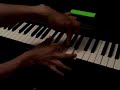 how to play salsa piano tutorial part1 transposed to f#