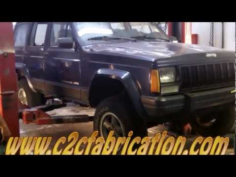 c2cfabrication restores a 1996 jeep cherokee rusted out  floor pans