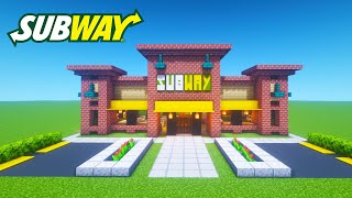 Minecraft Tutorial: How To Make A Classic Subway "2020 City Builds"