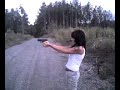 My Mom shooting a GLOCK29 10MM