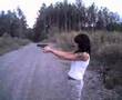 My Mom shooting a GLOCK29 10MM